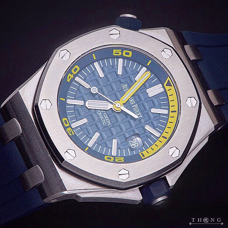 Audermars Piguet 15710ST Blue Rubber Starp