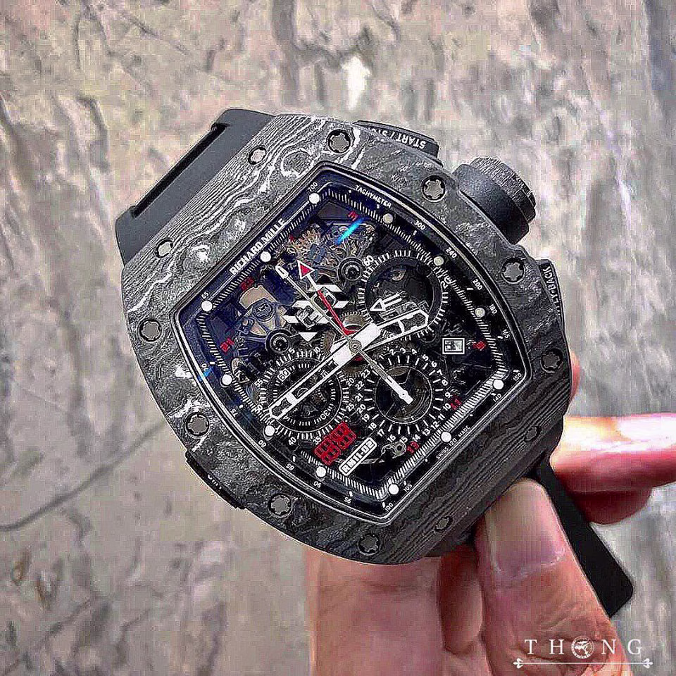 Richard Mille RM 11-02 Flyback Chronograph Dual Time Zone Jet Black Limited Edition