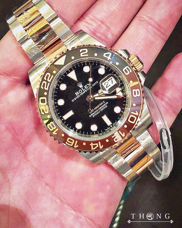 Rolex GMT Master ii 126711chnr Rose Gold Stainless