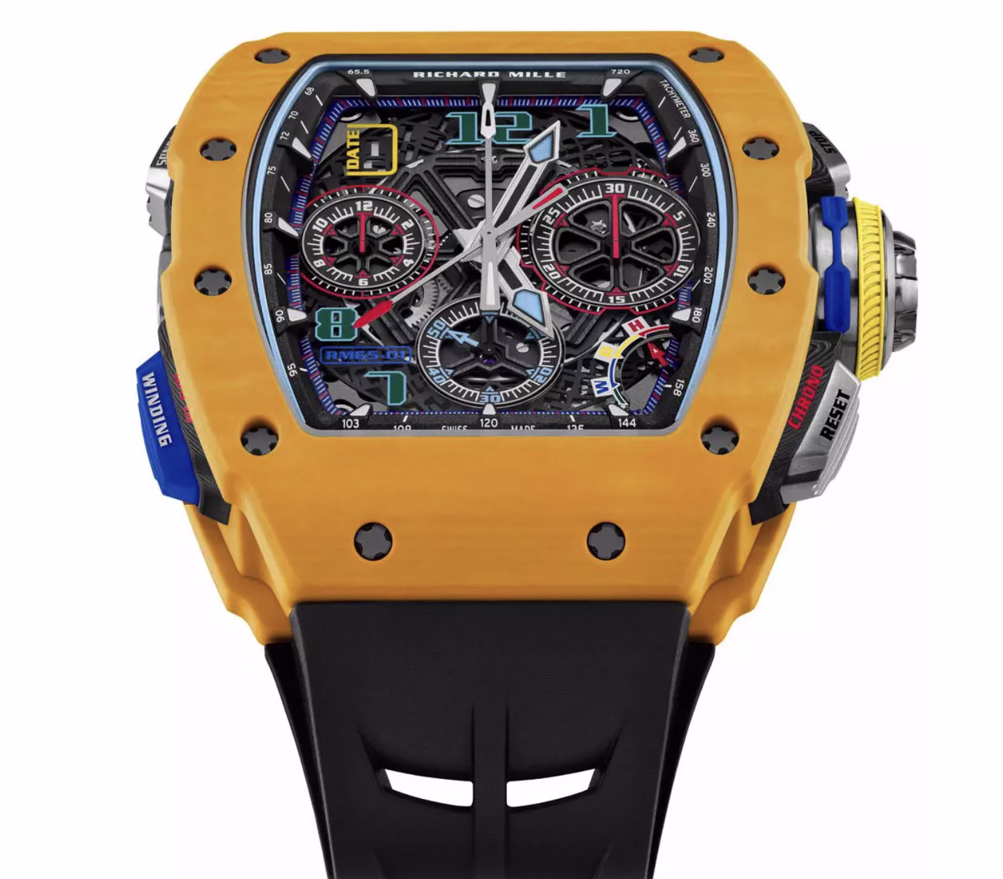 RM 65-01 Automatic Winding Split-seconds Chronograph Yellow - Image 4