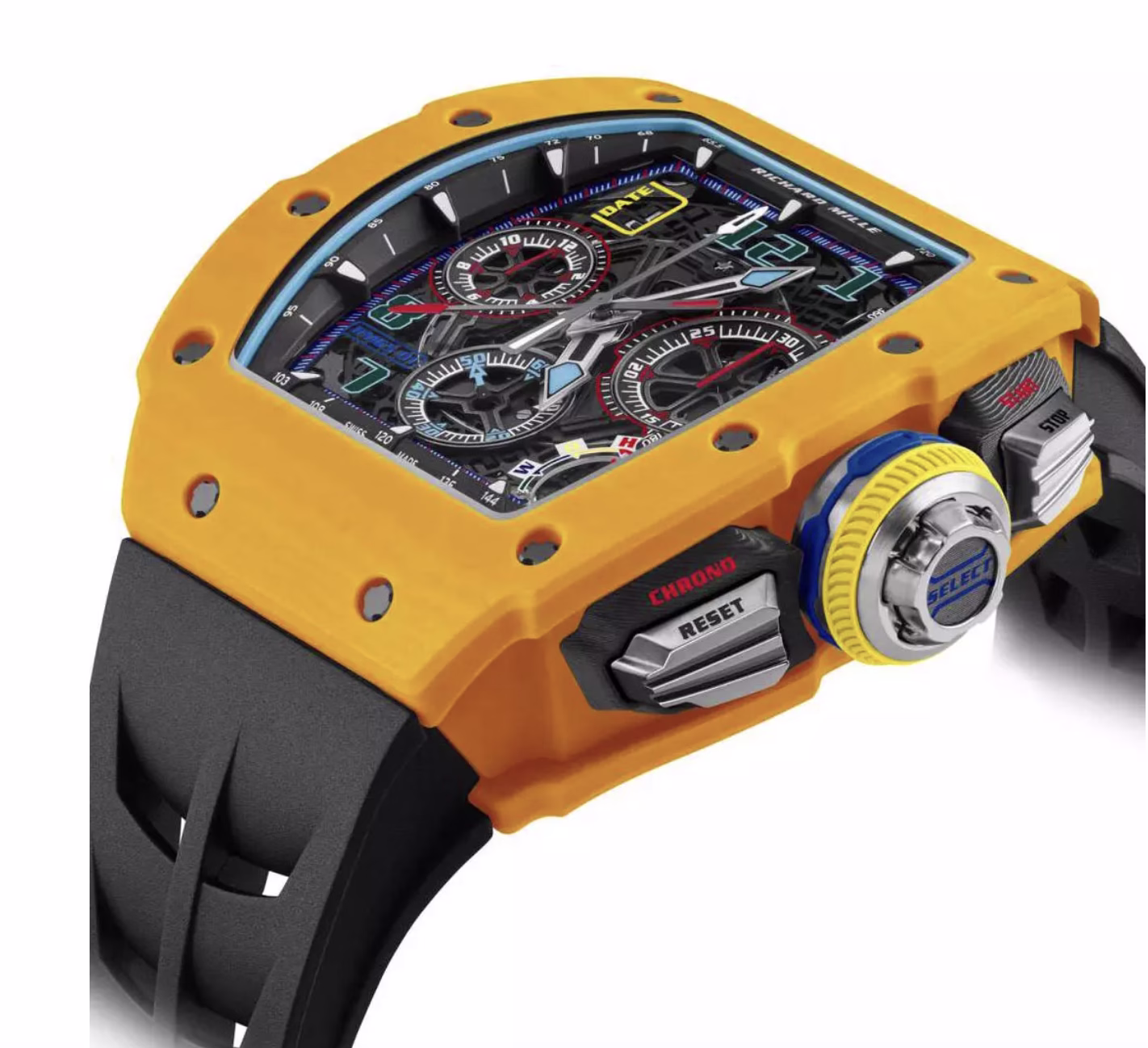 RM 65-01 Automatic Winding Split-seconds Chronograph Yellow - Image 3