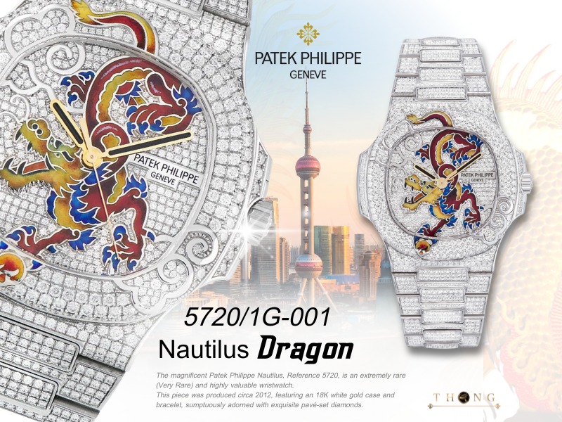 เจาะลึก Patek Philippe Nautilus Ref. 5720/1G-001 “Dragon” ตำนานมังกรทองบนเรือนเวลาหายาก