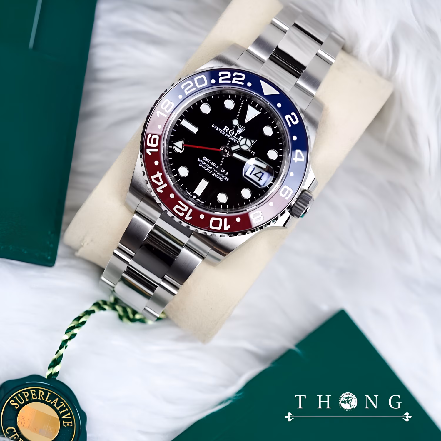 ROLEX GMT-MASTER II 126710BLRO Oyster THONG