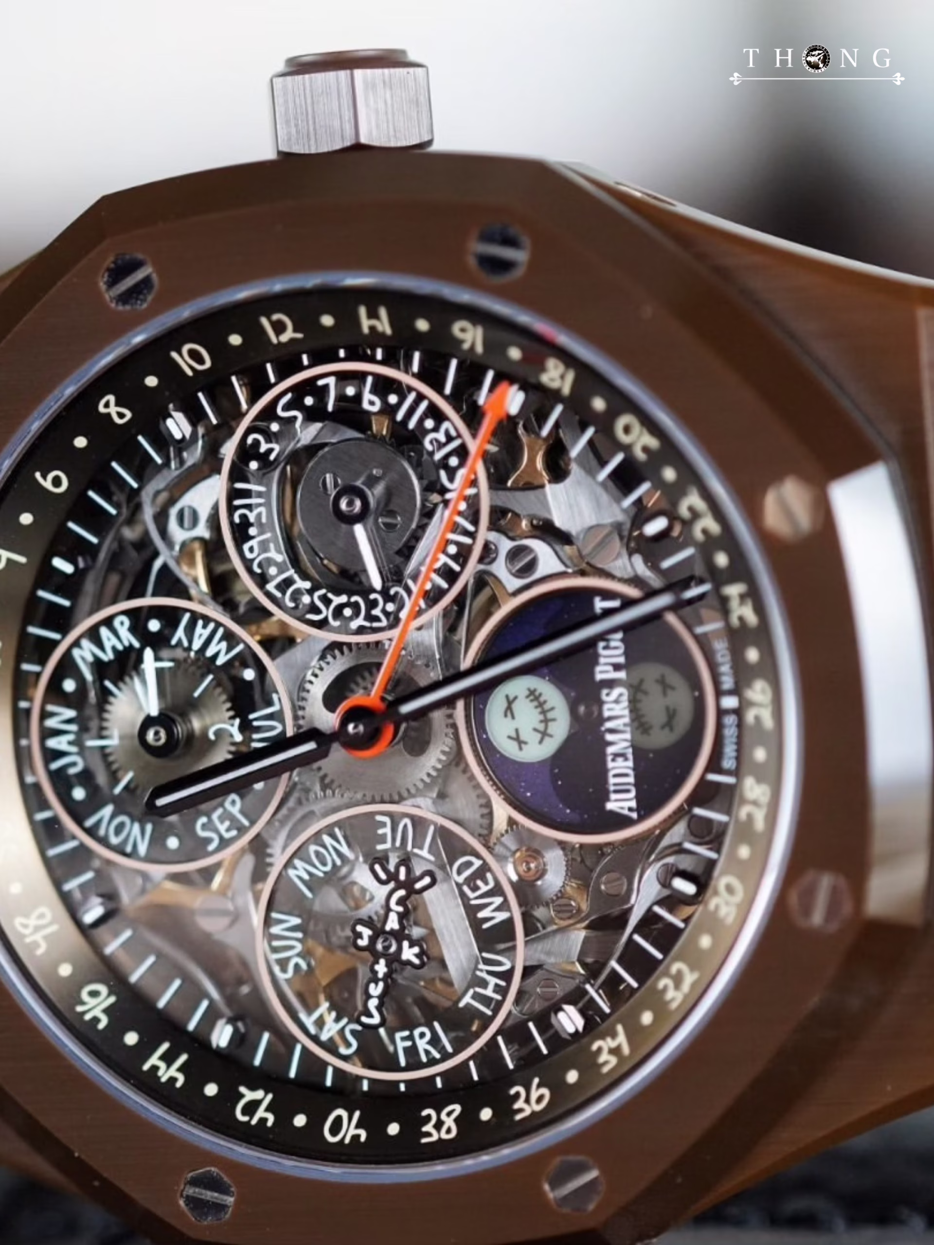 THONG PATEK AP Royal Oak 26585CM.OO.D301VE.01 Cactus Jack Travis
