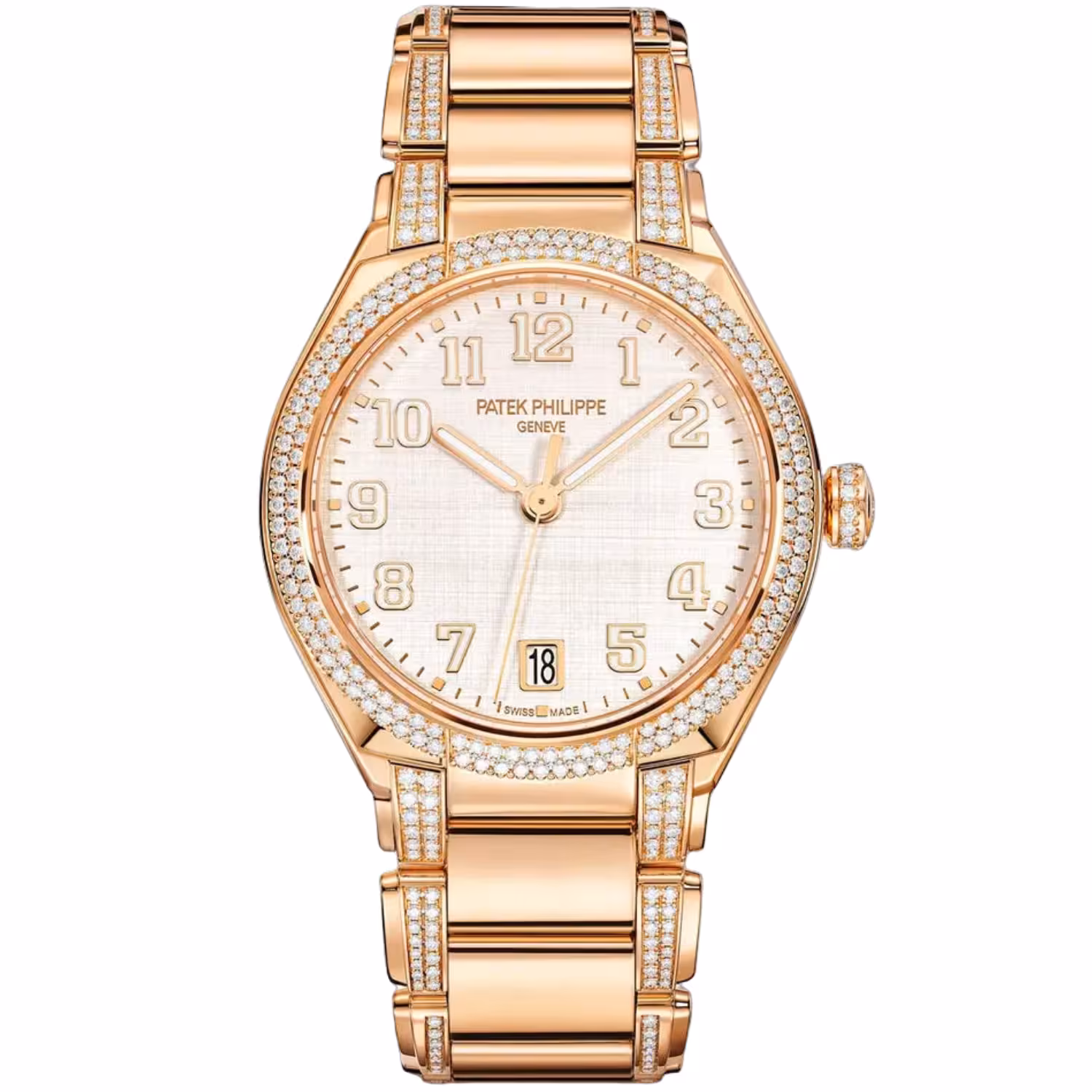 Patek Philippe Twenty~4 7300/1201R-001 Silvery DIscontied Gem-Set