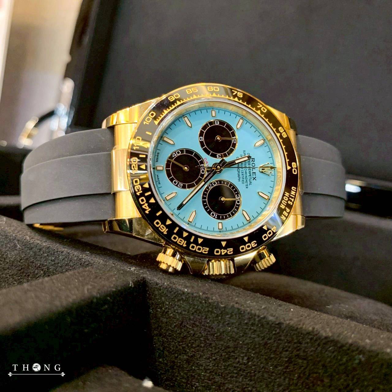 THONG Rolex Cosmograph Daytona 40 126518LN-0014 Turquoise Blue (Tiffany)
