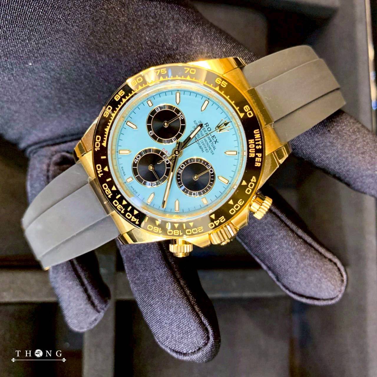 THONG Rolex Cosmograph Daytona 40 126518LN-0014 Turquoise Blue (Tiffany)