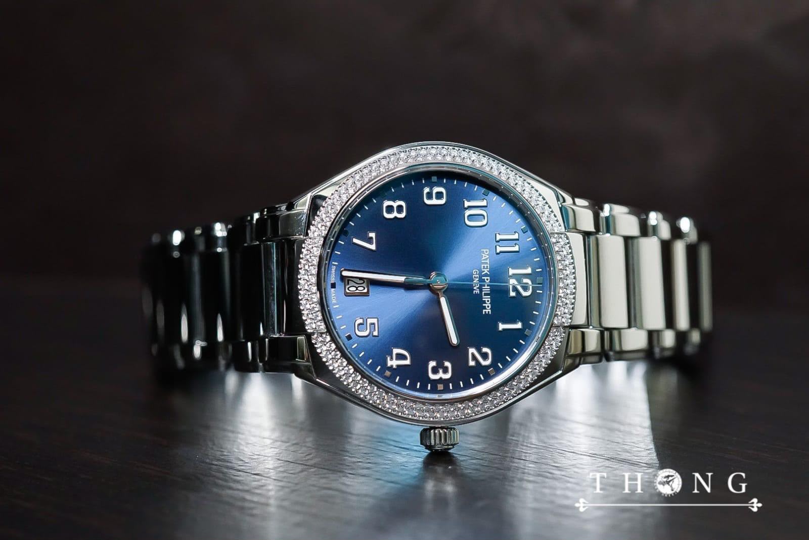 THONG Patek Philippe Twenty~4 36 7300/1200A-001 Sunburst Blue