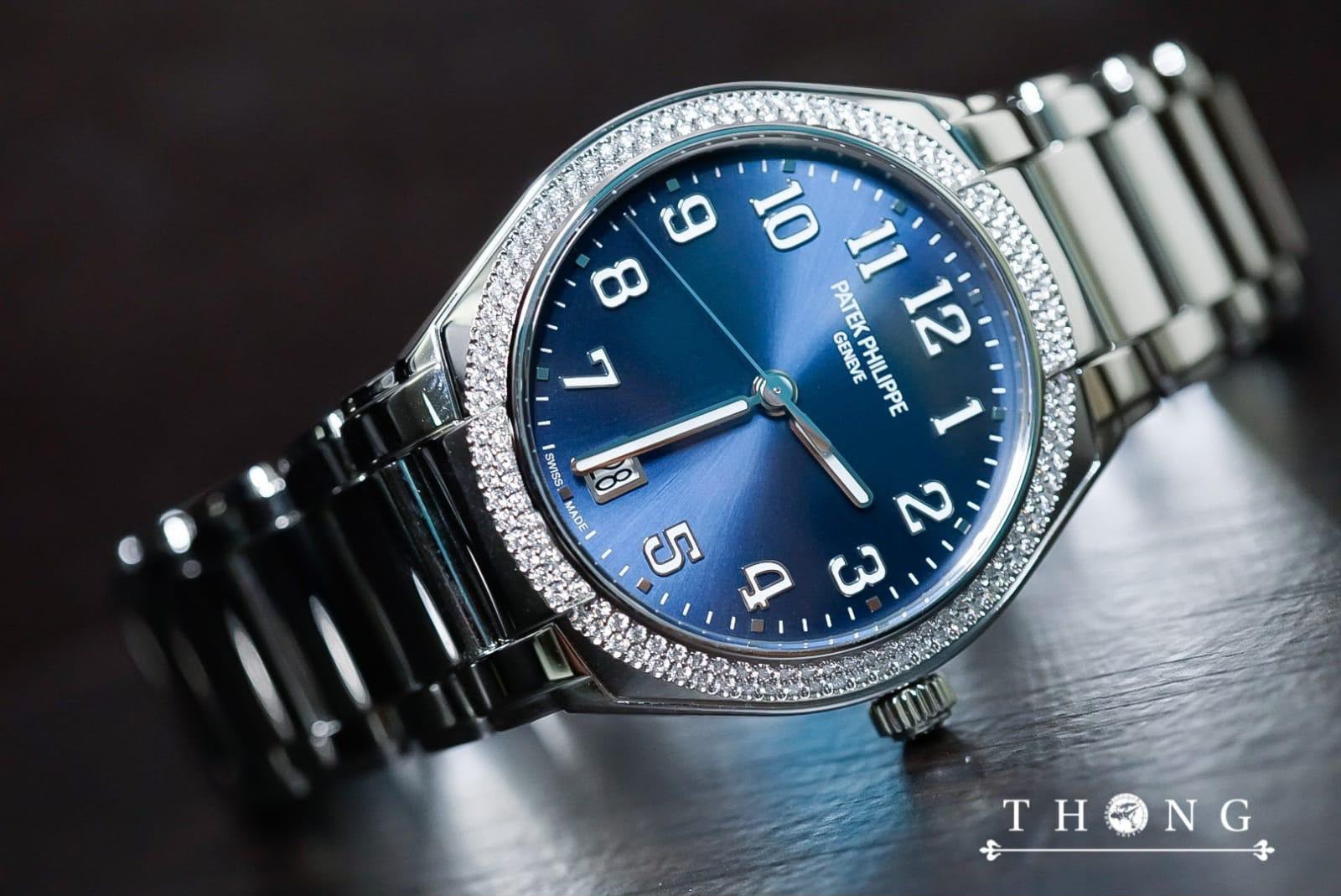 THONG Patek Philippe Twenty~4 36 7300/1200A-001 Sunburst Blue