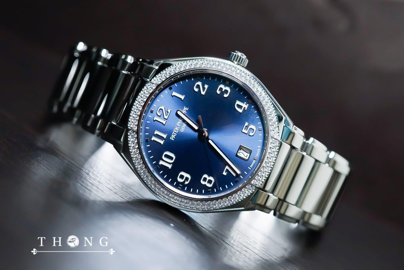 THONG Patek Philippe Twenty~4 36 7300/1200A-001 Sunburst Blue
