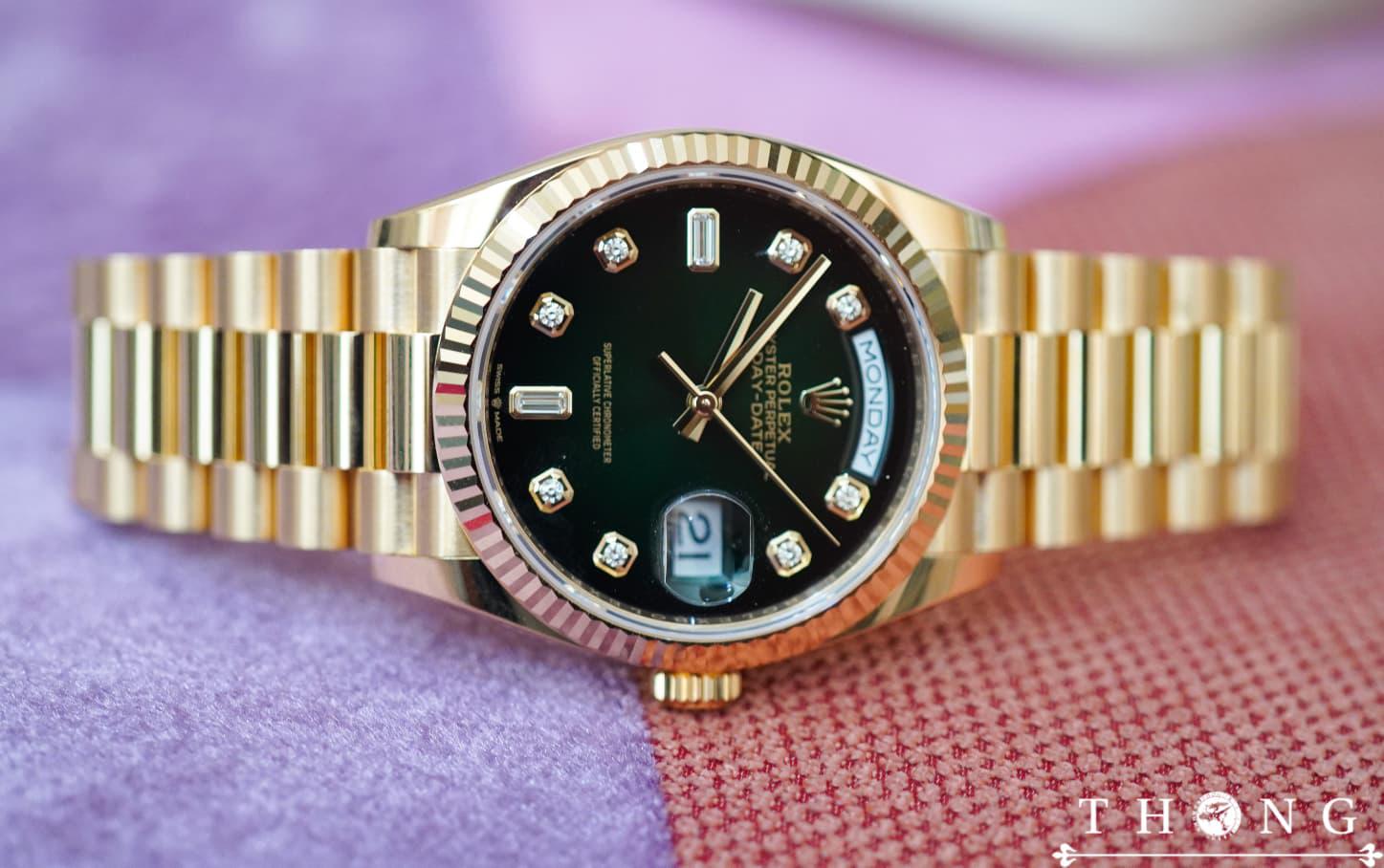Rolex Day-Date 36 128238-0069 Green ombre - Image 3
