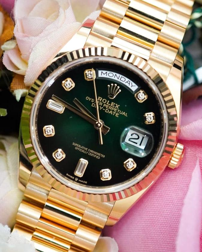 Rolex Day-Date 36 128238-0069 Green ombre - Image 7