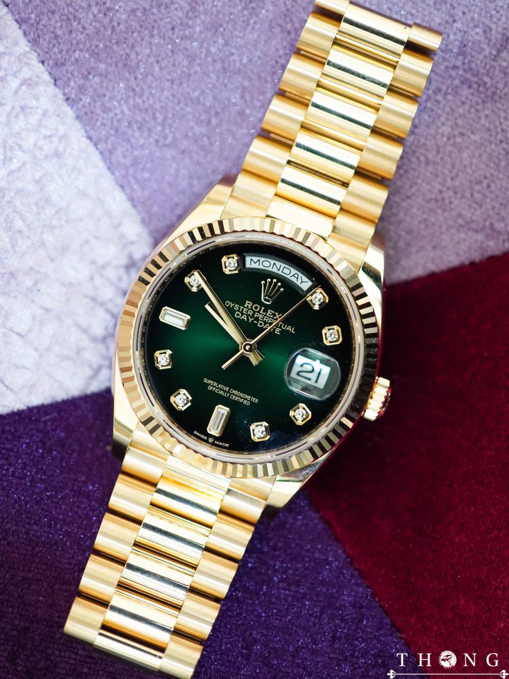Rolex Day-Date 36 128238-0069 Green ombre - Image 4
