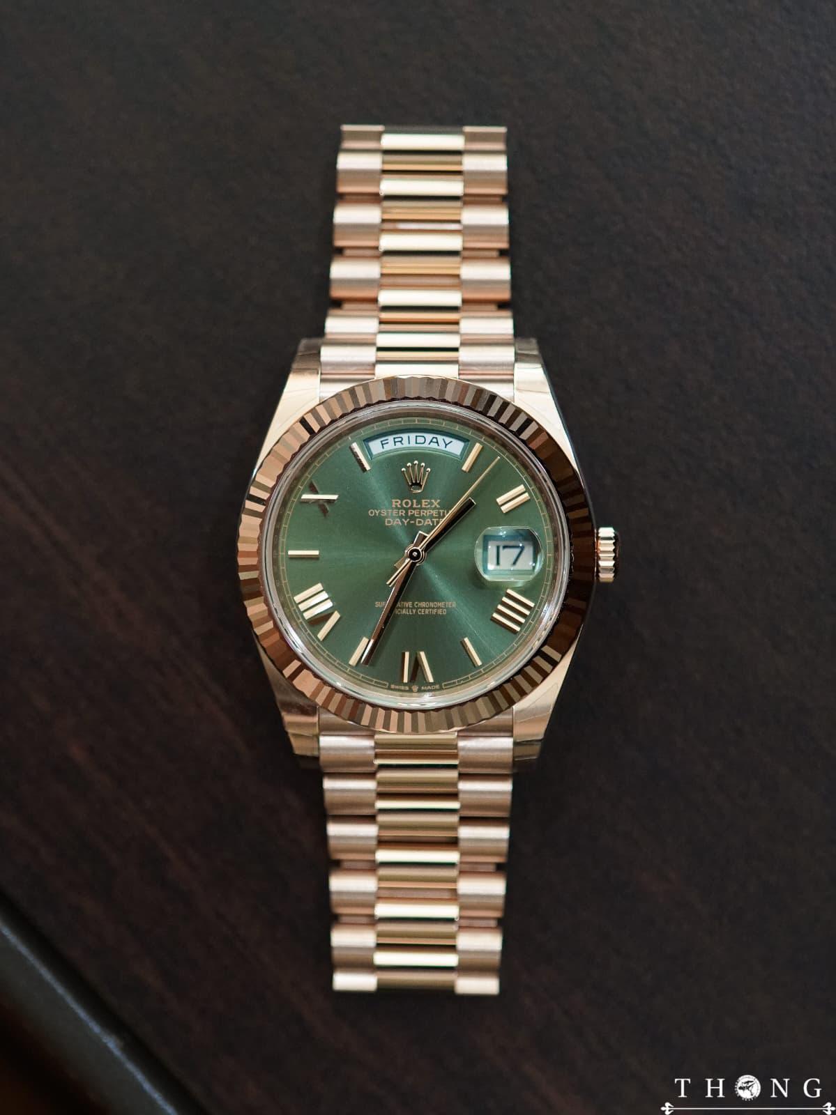 Rolex Day-Date 40 228235-0025 Olive Green - Image 2
