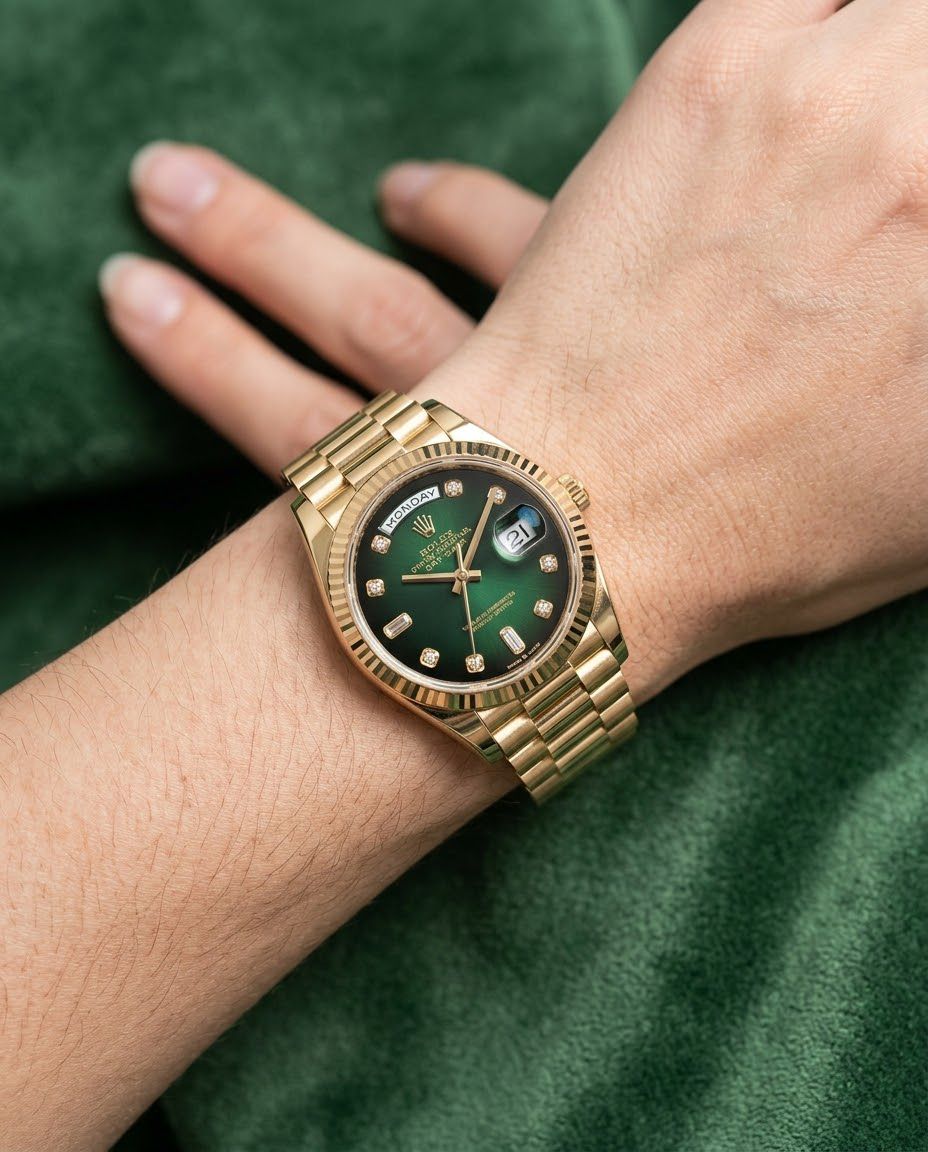 Rolex Day-Date 36 128238-0069 Green ombre - Image 8