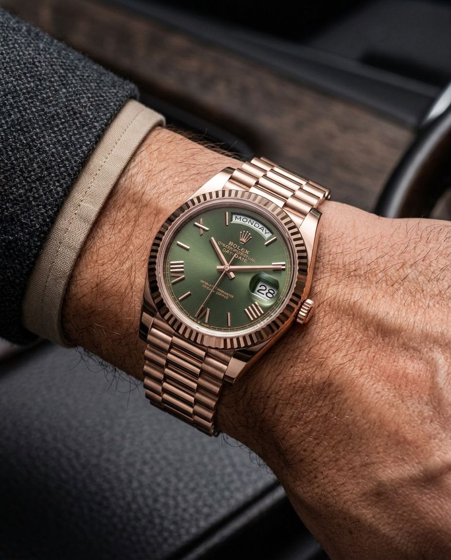 Rolex Day-Date 40 228235-0025 Olive Green - Image 8