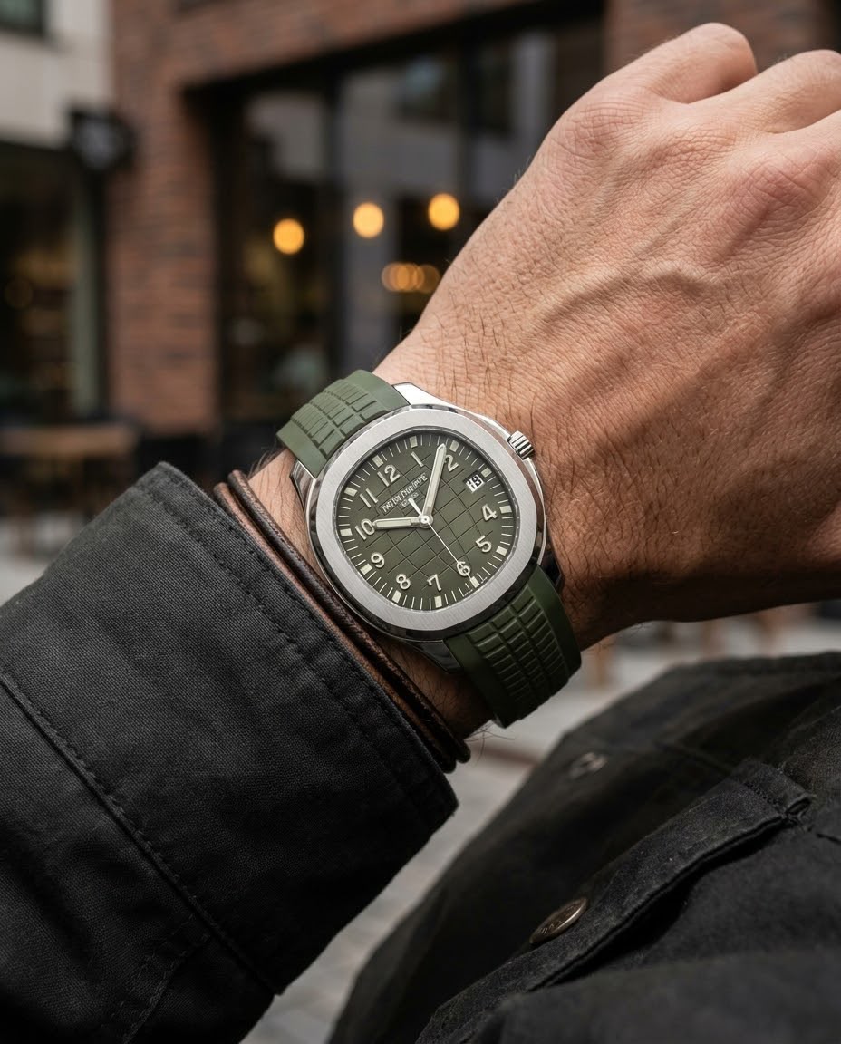 Patek Philippe Aquanaut "Jumbo" 5168G-010 Khaki Green - Image 7