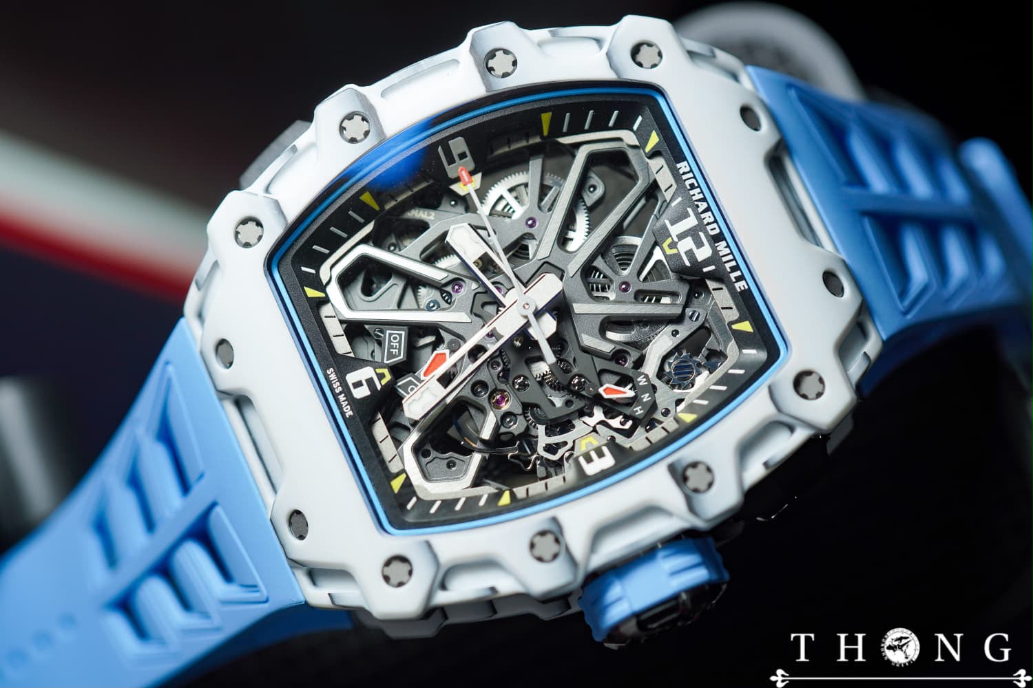 THONG Richard Mille RM 35-03 Automatic Winding Rafael Nadal White Quartz TPT