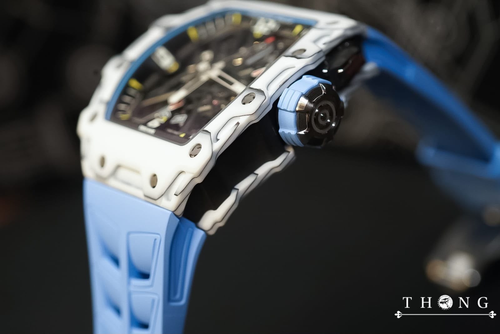 THONG Richard Mille RM 35-03 Automatic Winding Rafael Nadal White Quartz TPT SIDE
