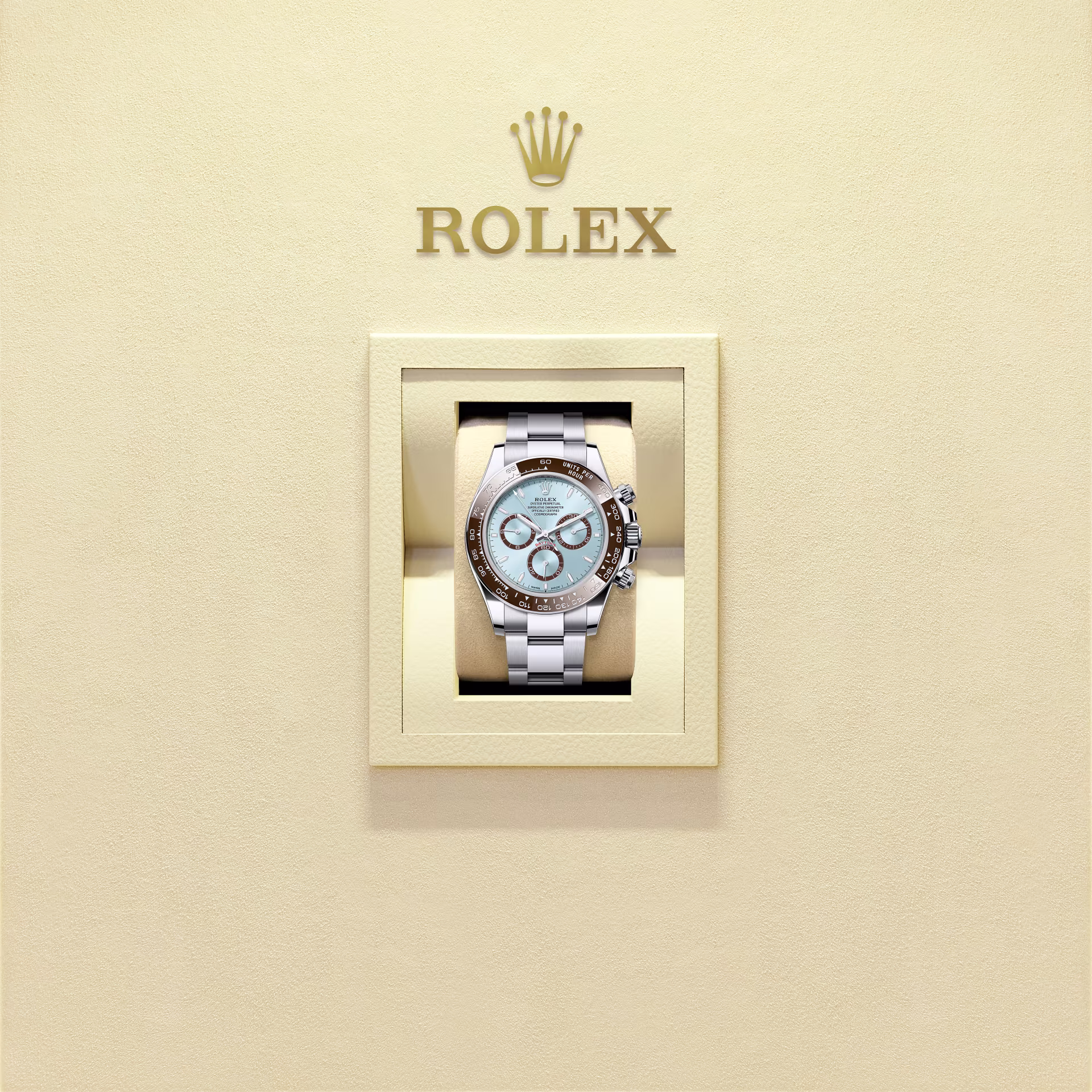 Rolex Cosmograph Daytona 126506-0001 Platinum Ice Blue "Platona" (Exhibition Back)
